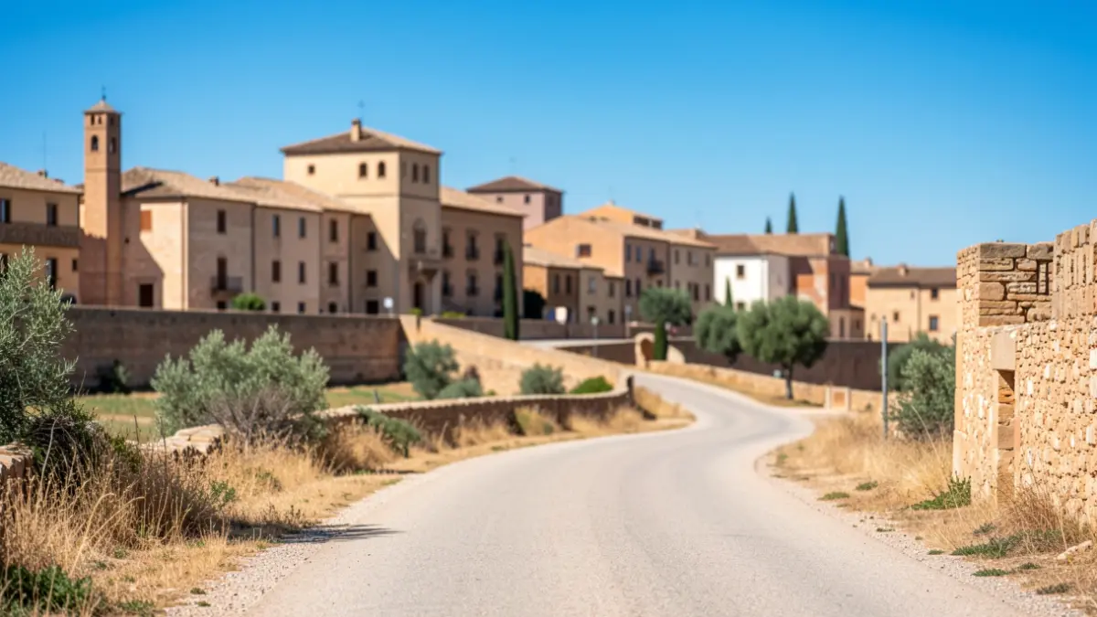 Generic image of a race route in a historic Andalusian urban setting.