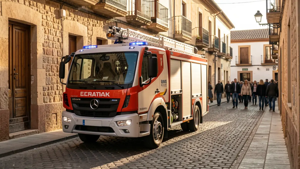Nueva bomba urbana ligera en el parque de bomberos de Écija.