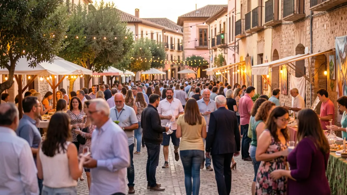 Imagen genérica de un festival cultural en Granada con público y ambiente festivo.
