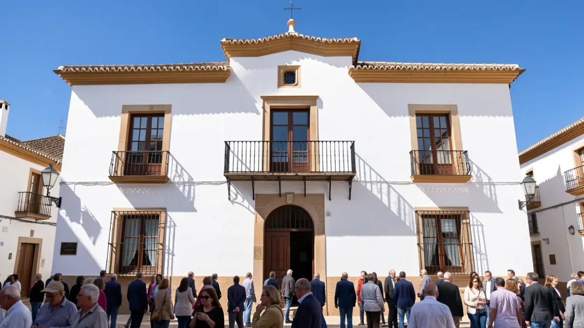 Fachada del Ayuntamiento de Hornachuelos.