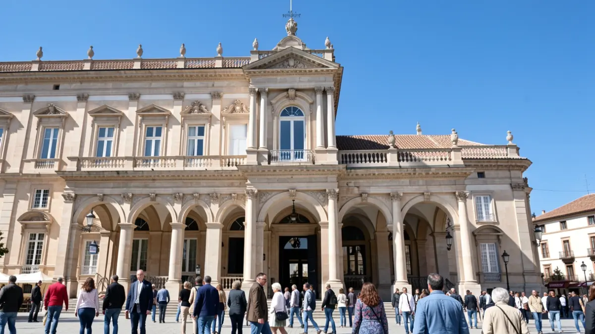 Facade of a Junta de Andalucía institutional building.