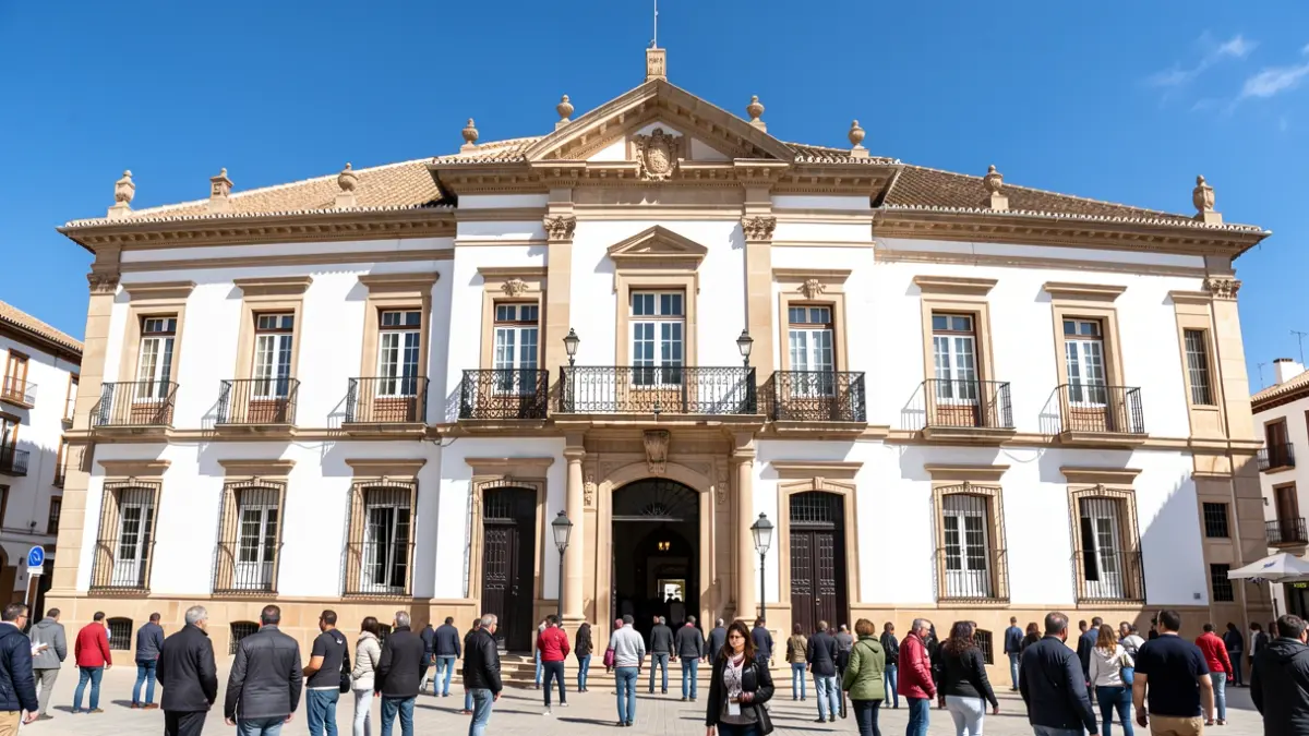 Fachada del Ayuntamiento de Jaén.