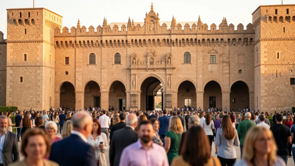 Fachada del Alcázar de Jerez durante el evento Innova 2026.