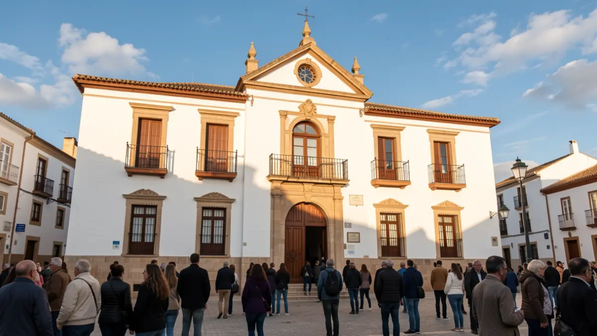 Fachada del Ayuntamiento de Sanlúcar de Barrameda.