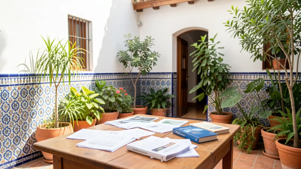Patios de Ciencia del IESA-CSIC en Córdoba, con investigadores y ciudadanos discutiendo temas sociales.