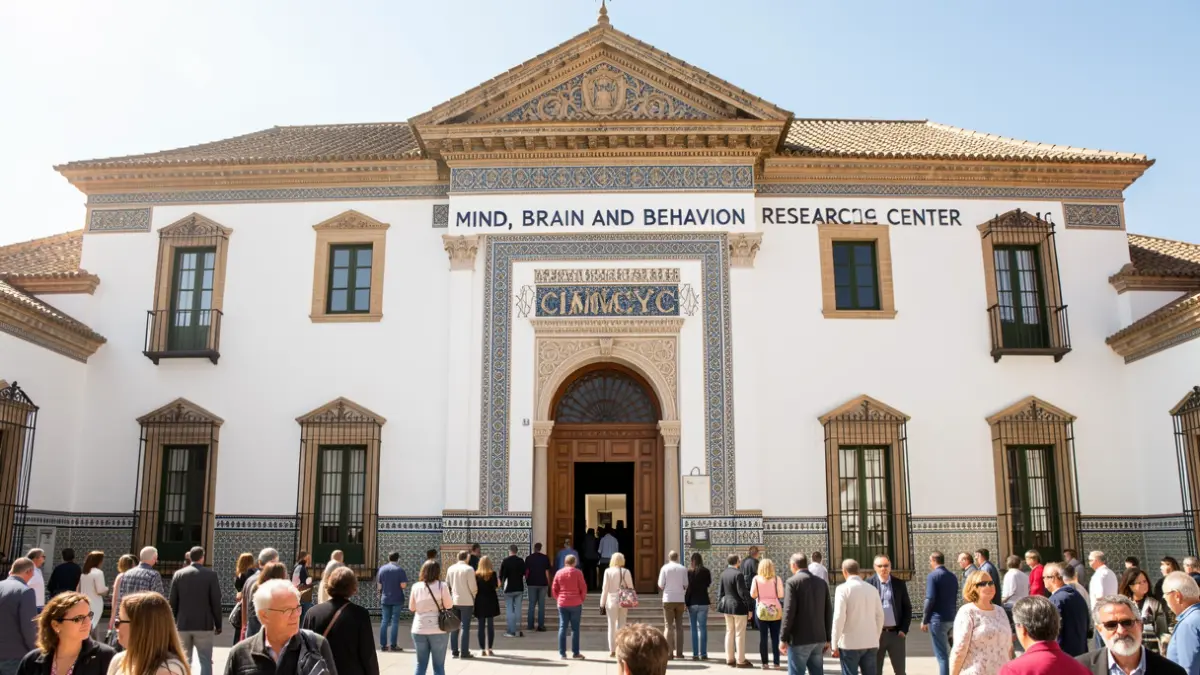 Fachada del Centro de Investigación Mente, Cerebro y Comportamiento (CIMCYC) de la Universidad de Granada.