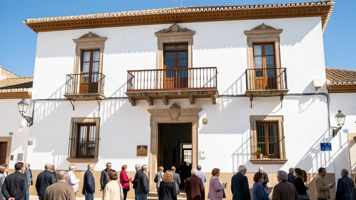 Fachada del Ayuntamiento de Moriles.