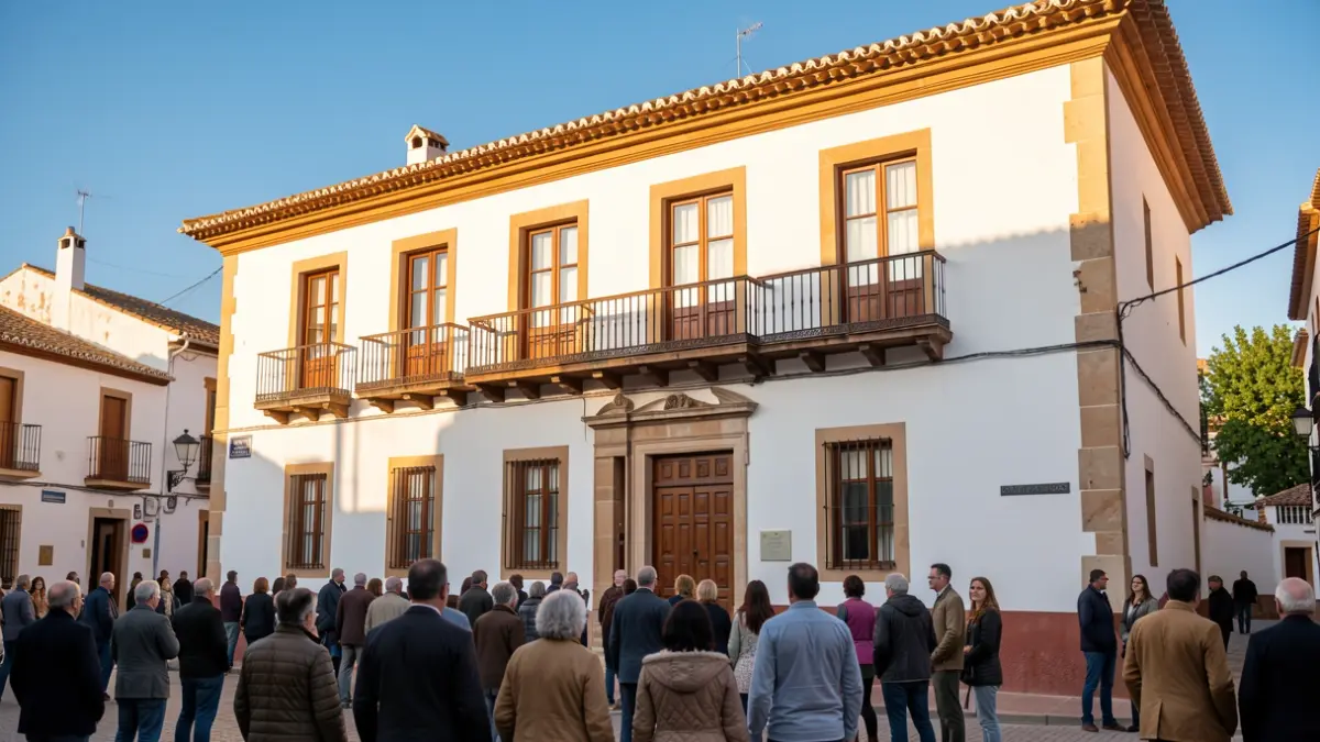Fachada del Ayuntamiento de Peñarroya-Pueblonuevo.