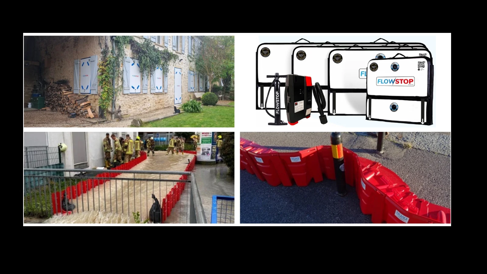 Prevención de inundaciones barreras noaq y flowstop