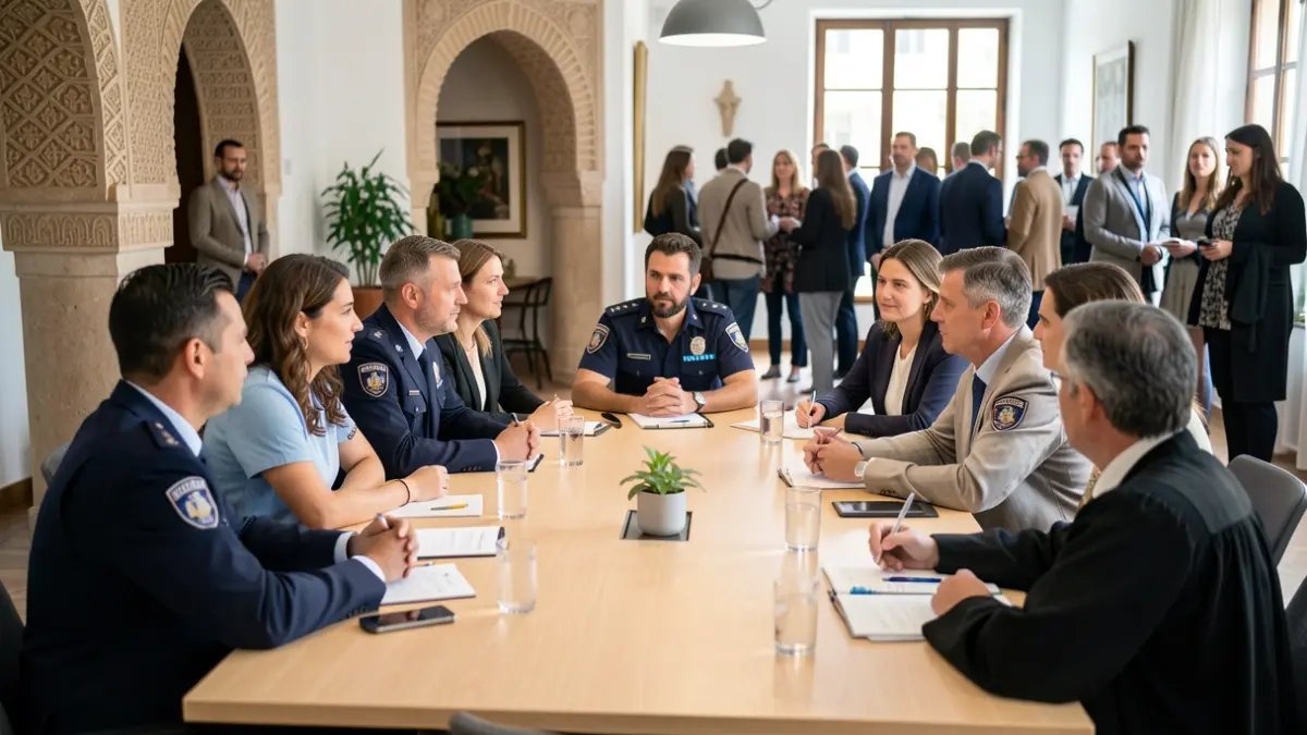 Imagen genérica de profesionales de distintos ámbitos colaborando en una reunión.
