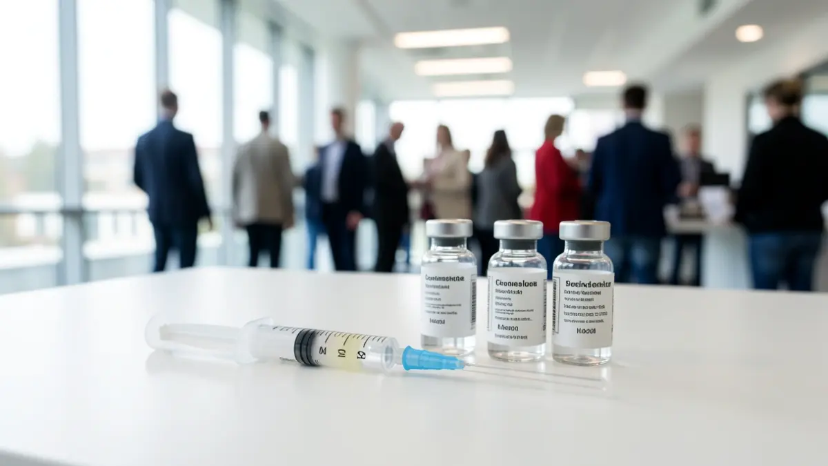 Generic image of vaccination supplies in a healthcare center.