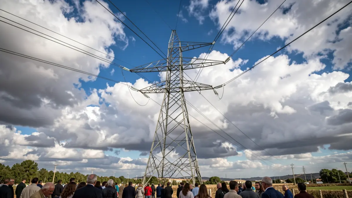 Imagen genérica de una torre eléctrica en Andalucía.