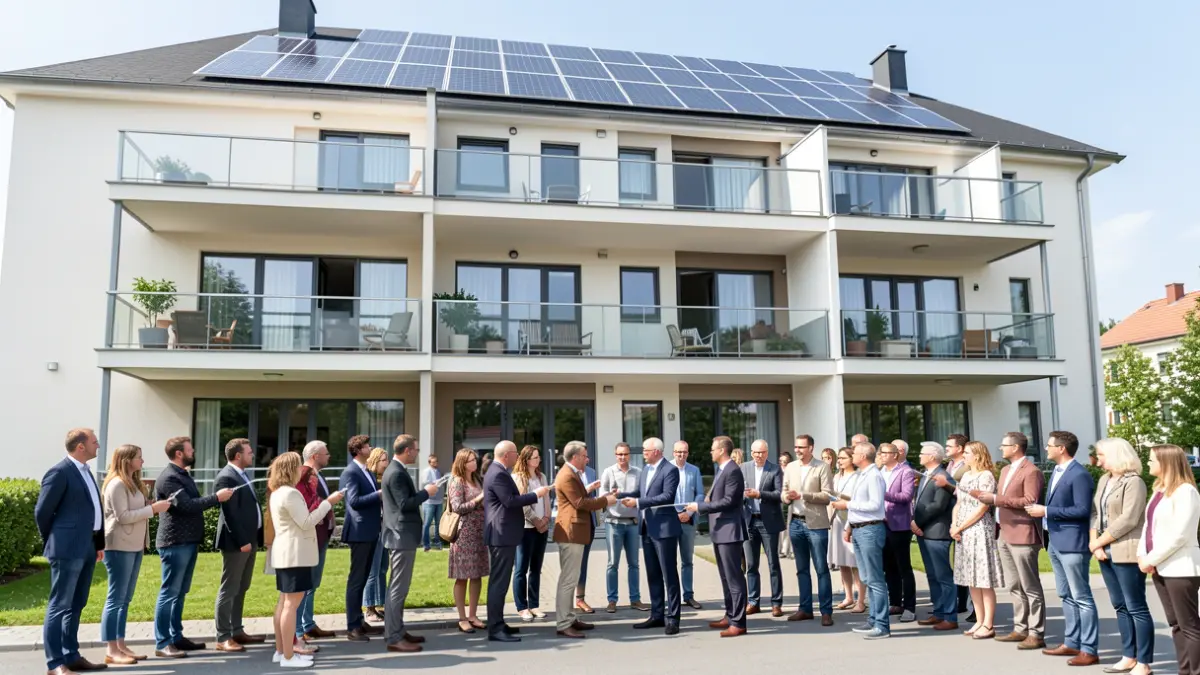 Key handover ceremony for protected housing in Sevilla.