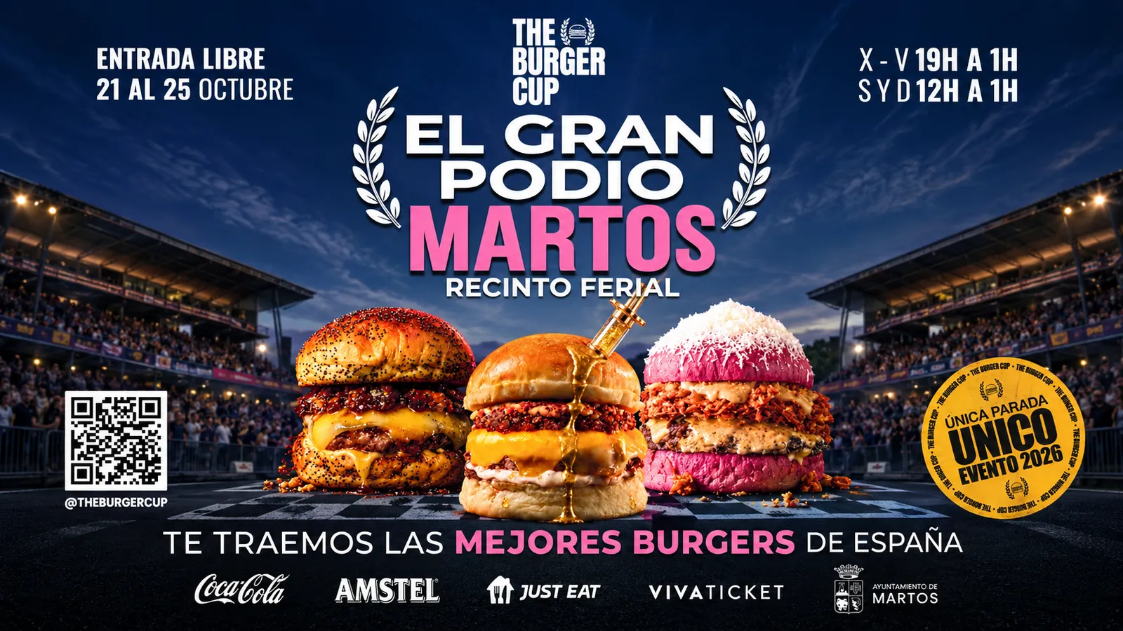 The Burger Cup llega a Martos del 21 al 25 de octubre