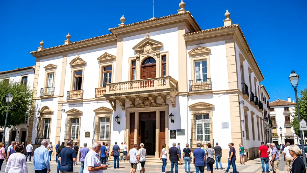 Facade of the Torremolinos Town Hall.