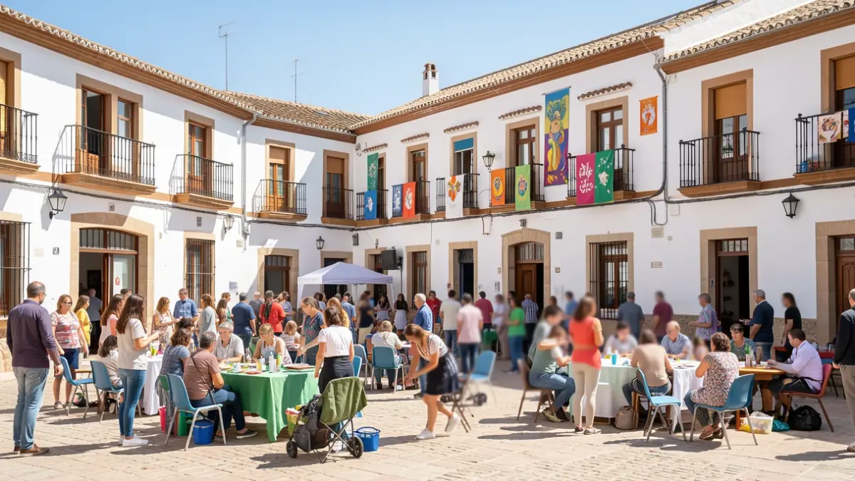 Imagen genérica de la Semana de la Salud en Villanueva del Arzobispo, con gente participando en actividades.